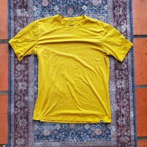 REI Polyester Shirt in Yellow Size S